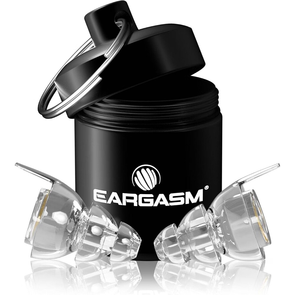 Eargasm w Gold Filters High Fidelity Transparent Clear Earplugs for Concerts